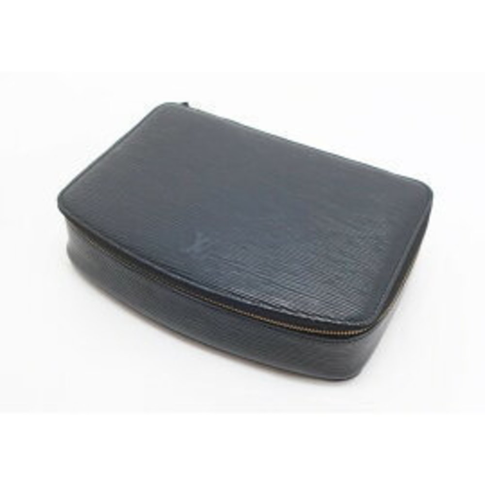 Louis Vuitton Pochette Monte Carlo Jewelry Case Epi Leather Black